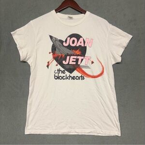 MadeWorn Joan Jett Blackhearts Distressed Tee Size S